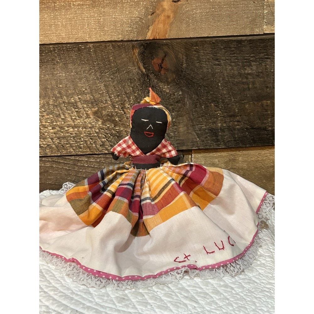 African VTG Topsy Turvey‎ Doll From St Lucia